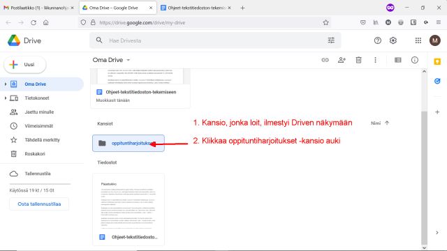 Googledrive ohjeet