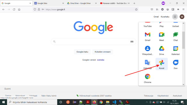 Googledrive ohjeet