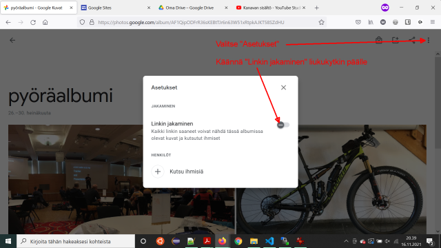 Googledrive ohjeet